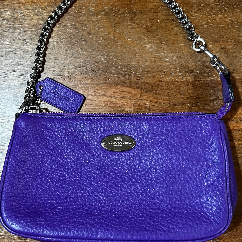 Leather Coach Clutch